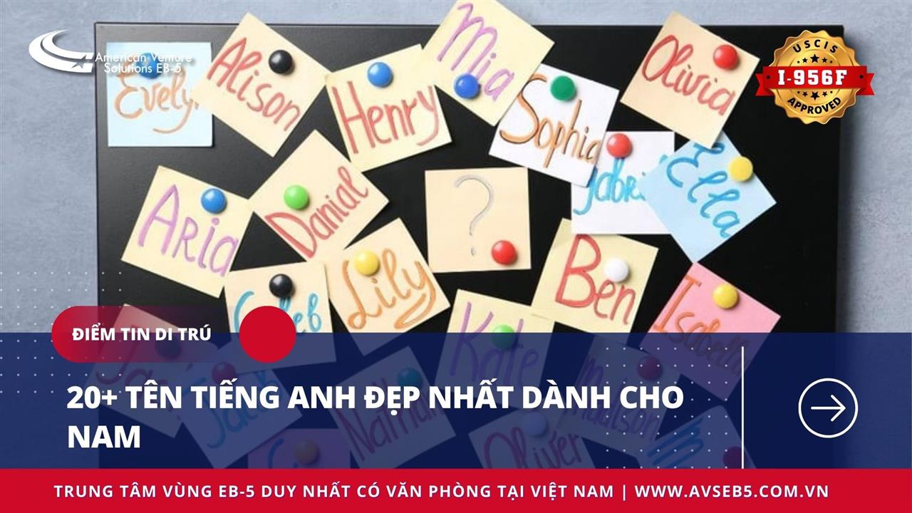 20+ TÊN TIẾNG ANH ĐẸP NHẤT DÀNH CHO NAM